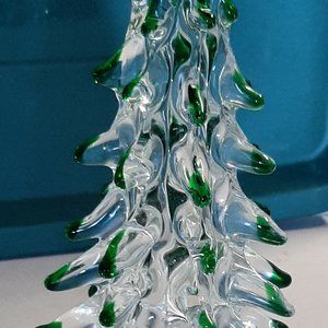 **RARE** MURANO ART BLOWN GLASS CHRISTMAS TREE..MADE IN ITALY